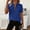 Blue, variant on Womens Shirts Half Zip Mock Neck Workout Casual Spring Summer Tshirts Shirts for Women Black L