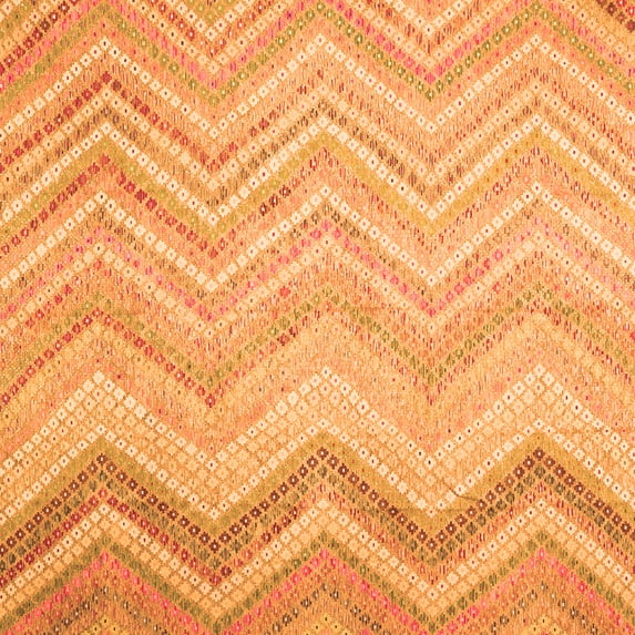 Ahgly Company Indoor Square Southwestern Orange Country Area Rugs, 8' Square