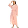 thumbnail image 1 of ZheElen Pink Luxurious Flannel Robe Spa-Like Experience At Home Winter Flannel Robe Winter Bathrobe Pink L, 1 of 6