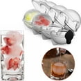 thumbnail image 2 of WHEANG 4 Cavity Ice Cube Maker Ice Grid Sphere Mould Kitchen Tool Silicone Ice Tools Round Homemade Ice Machine, 2 of 9