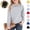 Gray, variant on Mfakffe Kids Polo Shirts Back To School School Uniform Long Sleeve Shirts Casual Notch Collar(Sky Blue,3-4 Years)