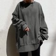 thumbnail image 2 of Timegard Sweatshirts for Women Plus Size Crewneck Pullover Drop Shoulder Long Sleeve OversizedTops, 2 of 6