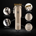 thumbnail image 6 of Cutting Edge Cordless Hair Clipper, Ceramic Blade, Adjustable Lever, 10 Guide Combs, LCD Display, Rechargeable, 6 of 7