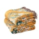 thumbnail image 1 of Manta de algodón orgánico suave para sofá cama, decoración floral de granja, manta bohemia reversible para sillón, sofá, colcha y regalo, 1 of 6