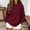 Wine, variant on ISUHAZBO Womens Knit Pullover Sweater Scalloped Edge Long Sleeve Lightweight Loose Sweater for Fall Casual Outfits Fall Winter Clothes M