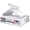 White, variant on Clothes Hangers 30 Pack - Plastic Hangers Space Saving - Durable Coat Hanger with Shoulder Grooves (Black)