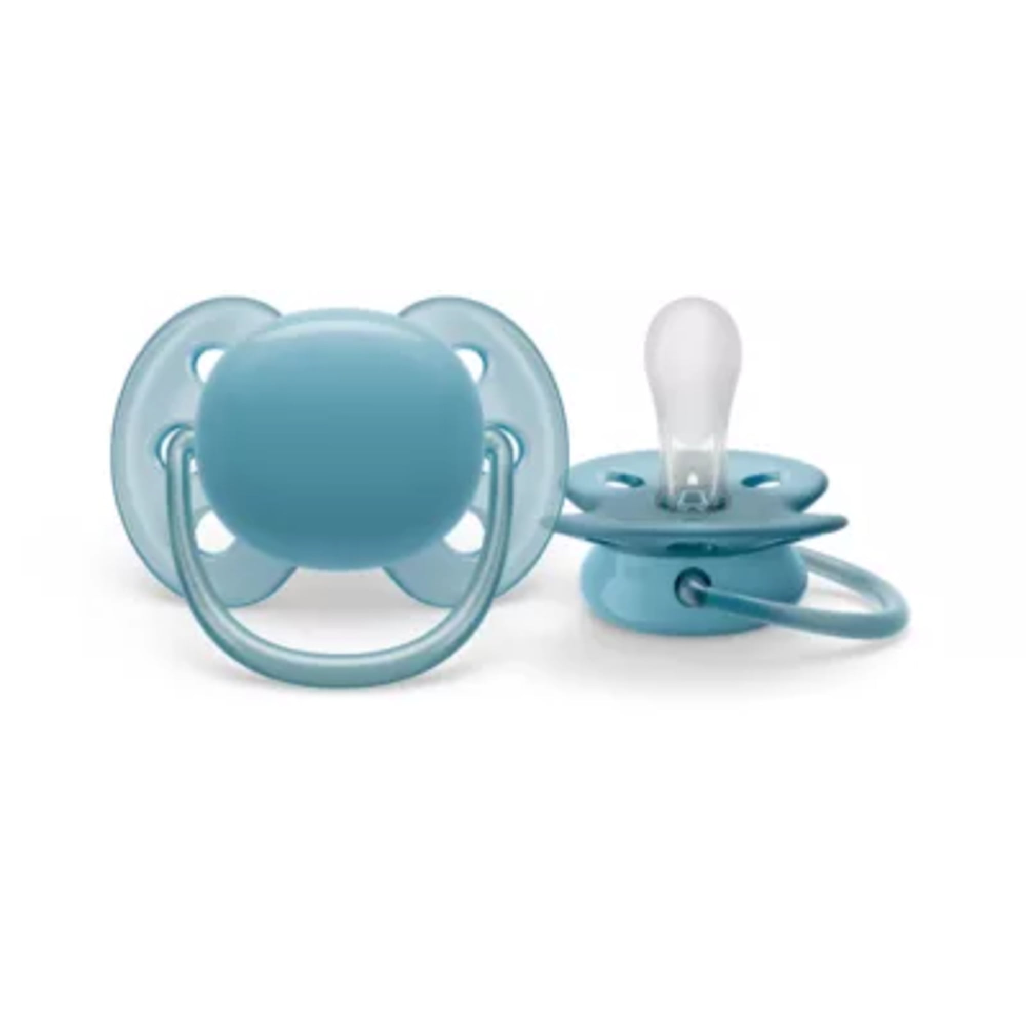 Philips Avent Ultra Soft Pacifier 6-18M, Misty Dawn / Silk Beige, 2 Pack SCF091/17