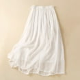 thumbnail image 4 of Delliss Women's Flowy Layered Trendy Swing Baggy Skirts White XXL, 4 of 7