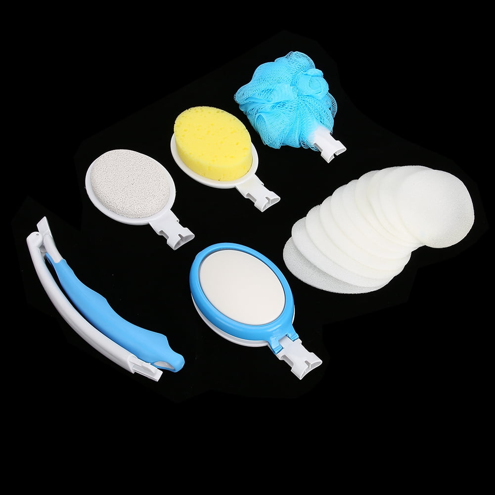 OTVIAP Shower Back Brush, Shower Brush,Multifunctional Folding Long