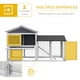 thumbnail image 3 of HOWEN 58" Large Rabbit Hutch Outdoor Indoor, Wooden Bunny Hutch, Guinea Pig Cage with Run, Removable Tray, Asphalt Roof, Lockable Doors and Ramp, for 1-2 Small Rabbits, Gray, 3 of 17