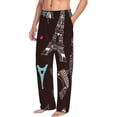 thumbnail image 2 of Daiia Eiffel Tower Men's Sleep Pant with Pockets and Drawstring,Pajama Pants-Large, 2 of 9