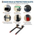 thumbnail image 4 of Yiwa 43 Inch Clamp-On Pallet Forks, 2000LB Capacity, Heavy Duty Tractor Bucket Forks with Adjustable Stabilizer Bar**, 4 of 6