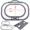 thumbnail image 2 of City Trains Flexible Tracks Forked Straight Curved Rails Switch Building Block Bricks High-Tech Creative Toys for kids gifts, 2 of 7