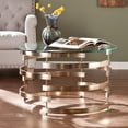 thumbnail image 2 of Table Basse Ronde Belmar en Champagne, 2 of 2