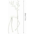 thumbnail image 6 of Christmas White Reindeer Statues, Deer Sculpture Modern Display, Christmas Tabletop Ornaments for Mantel Fireplace Living Room Bedroom Home, Perfect Christmas Decorations Gift, 6 of 13