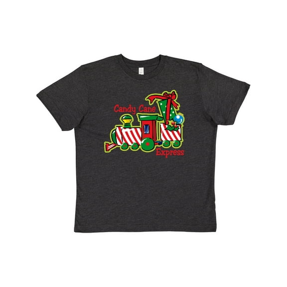 Inktastic Candy Cane Express Youth T-Shirt