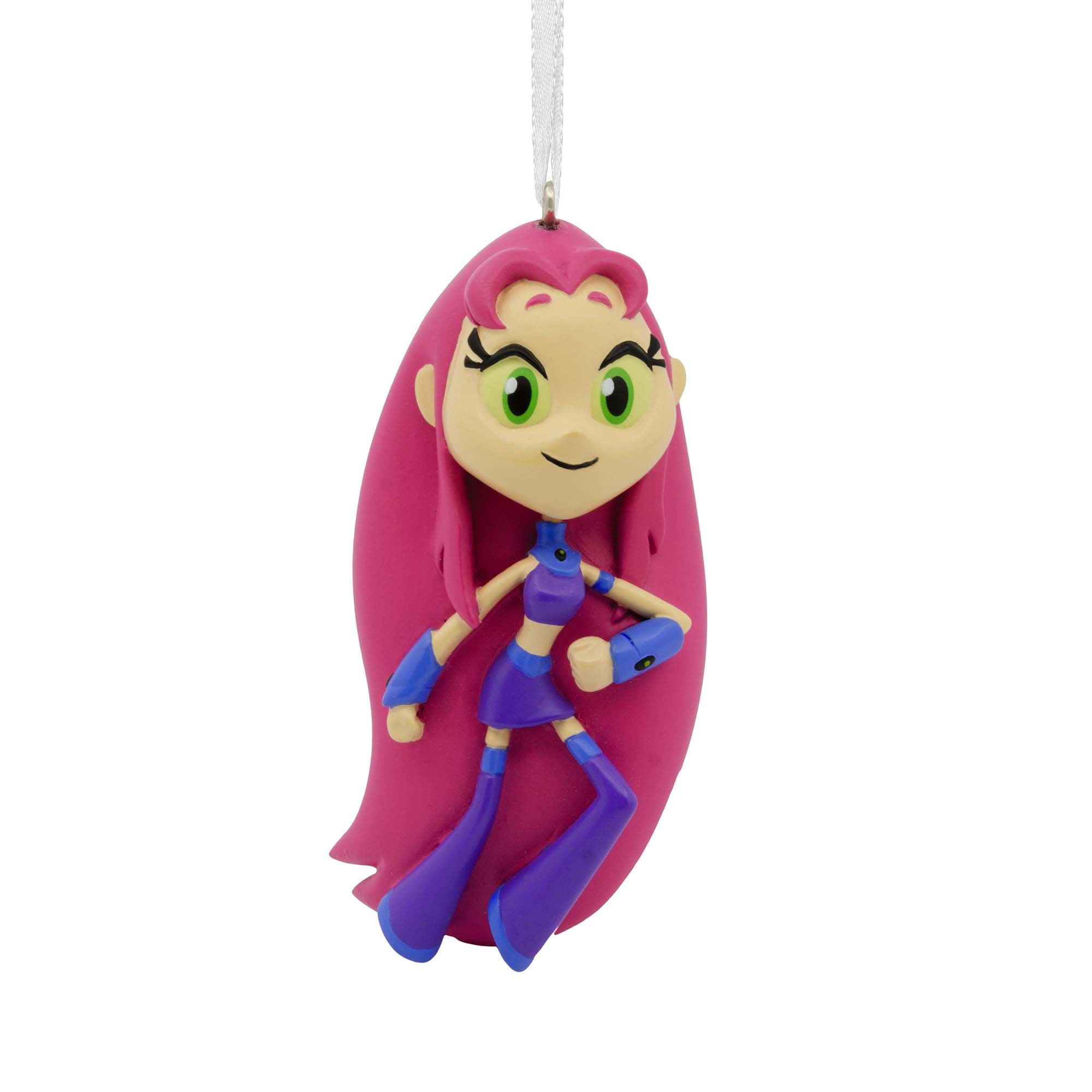 Christmas Tree Ornament PVC Toy Action Figure Super Hero Girls 3.5'' Christmas Decorations Starfire Teen Titans Go