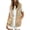 Khaki-Tops, variant on Inverlee Zip Up Sleeveless Hooded Sweat Vests Drawcord Hem Side Pocket Outerwear Spring Summer Lightweight Layered Fashion Jackets Red XXL
