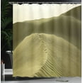 thumbnail image 3 of Ambesonne Desert Shower Curtain, Desert Sand Sunlight, 69"Wx70"L, Slate Brown Eggshell, 3 of 4