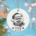 thumbnail image 6 of Customized Pomeranian Pencil Drawing Christmas Ornament 2025, Personalized Pomeranian with Santa Hat Ornament with Name and Year, Gifts for Pomeranian Lovers, Pomeranian Ornament 04zzm4, 6 of 6