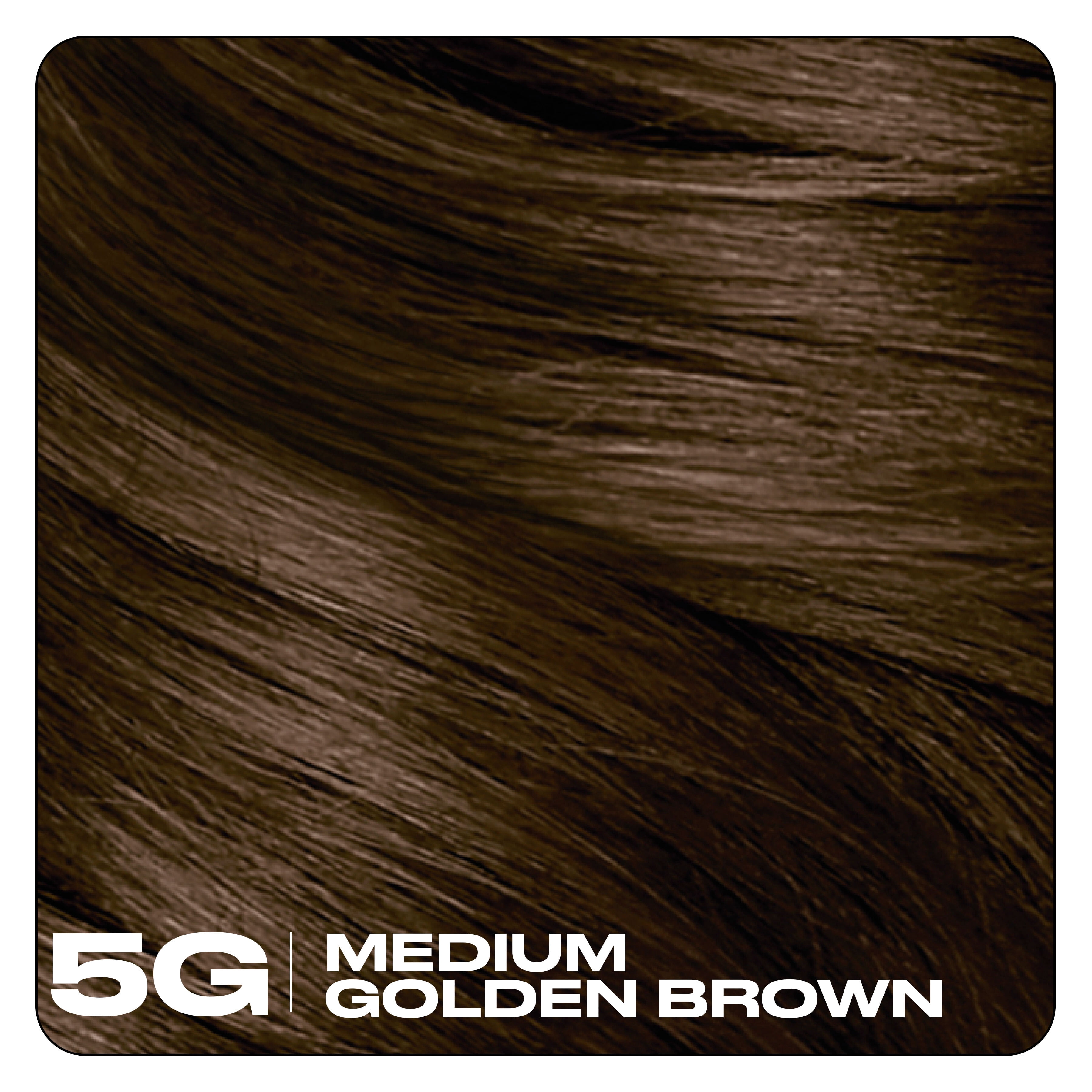 Clairol Nice'n Easy10 Permanent Hair Color Cream, 5G Medium Golden Brown, Hair Dye, 1 Application