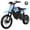 Blue, variant on Electric Dirt Bike for Teens Adults, Electric Motorcycle 48V23Ah, Mid-Drive Motor 3500W Peak 38mph 53-Mile Range, Hydraulic Nitrogen Dual Shock Absorbers Black & Orange with Mirror & Lock