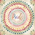 thumbnail image 2 of Great Art Now Mosaic Rainbow Round IV by Tre Sorelle Studios, Framed Wall Art, 14W x 14H, 2 of 3