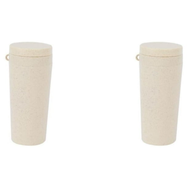 Bewildely Botella deportiva de fibra de trigo, agua, leche, estilo Simple, vaso para coche, taza para viajes al aire libre, senderismo, Picnic Type1 NO1