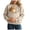 Beige, variant on COMVALUE Cat Pouch Hoodie Pet Carrier Hoodies Women Oversized Kangaroo Pocket Lightweight Sweatshirts for Carriering Dogs (Coffee, S)
