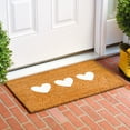 thumbnail image 3 of Calloway Mills 112281729 White Trio Heart Doormat 17" x 29", 3 of 12