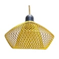 thumbnail image 5 of oshhnii Iron Wire Lampshade Farmhouse Light Fixture Hollow Basket Pendant Lamp Shade for Gold, 5 of 9