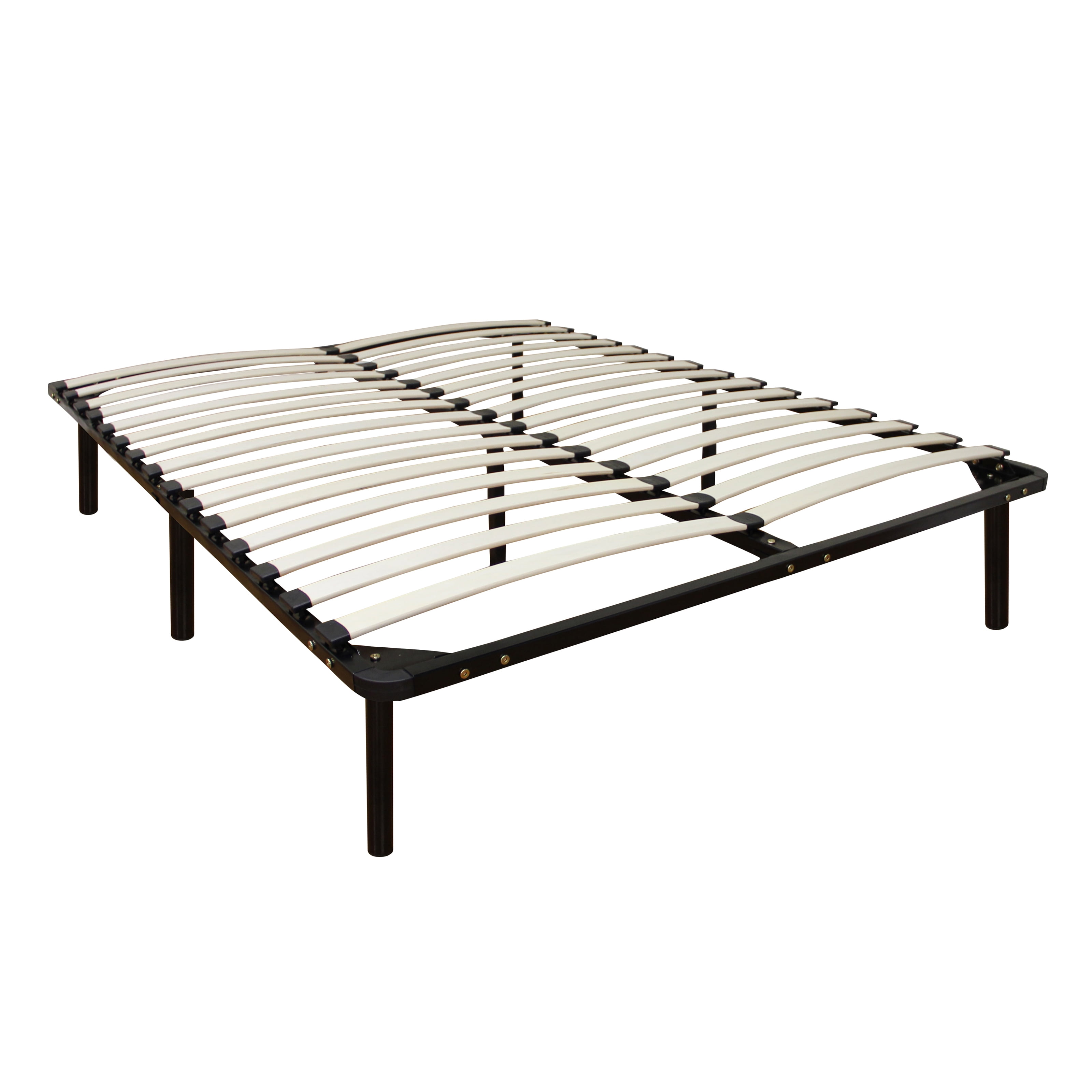 Classic Brands Europa Wood Slat and Metal Platform Bed Frame 
