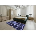 thumbnail image 4 of Ahgly Company Indoor Square Patterned Medium Slate Blue Area Rugs, 6' Square, 4 of 6