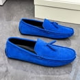 thumbnail image 5 of Men's Casual Loafers Slip On Leather Shoes Male Lightweight Driving Shoes Moccasins Classic Penny Loafer Flats Boat Shoes Outdoor Walking Shoes, 5 of 11