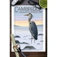 thumbnail image 3 of Cambridge, Maryland, Blue Heron and Fog (9x12 Wall Art Print, Home Decor), 3 of 3
