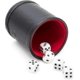 thumbnail image 4 of Bundle Of 5 Professional Dice Cups Red Felt-lined, Quality Bicast Leather-yvan, 4 of 4