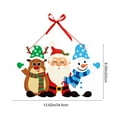thumbnail image 3 of Letreros decorativos de papel, adornos navideños, adornos navideños para interiores y exteriores, letreros navideños colgantes, adornos navideños para puertas, adornos navideños de invierno para fiest, 3 of 6