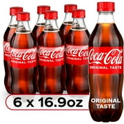 Coca-Cola Classic Soda Pop, 16.9 fl oz Bottles, 6 Pack