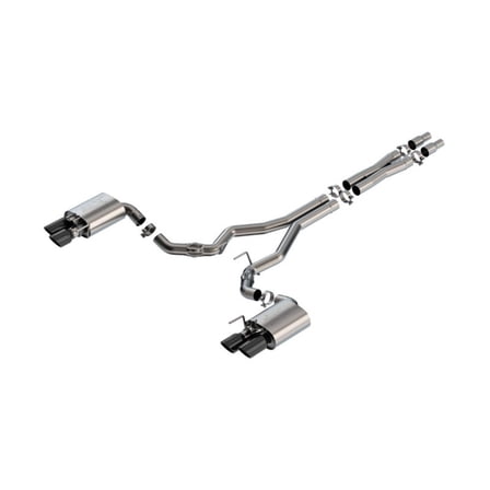 Borla 2024 Ford Mustang GT 5.0L V8 ATAK Cat-Back Exhaust System with Black Chrome Tips