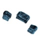 thumbnail image 5 of Muebles en miniatura para casa de muñecas de franela a escala 1/30, sofá doble individual. Azul, 5 of 8