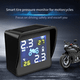 thumbnail image 1 of Motorcycle Solar Tire Pressure Temperature Monitoring System TPMS Sensor Kit USB Charge For Motorcycle Tire Pressure, 1 of 8