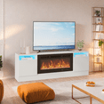thumbnail image 3 of 70" Fireplace with TV Stand,Modern Wooden TV Console Table with Storage Cabinet, Up to 75" TV, TV Consle Can Fits Into 36" Electric Fireplace(Fireplace Not Included), 3 of 9