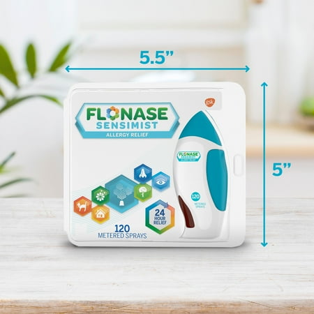 Flonase Sensimist Allergy Relief Nasal Spray Non Drowsy Allergy Medication, Gentle Mist - 120 Sprays