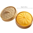 thumbnail image 2 of Giant Glitter Dumpling, Jumbo Dumpling, Mystery Dumplings, with Steamer Box, Soft Squeeze Decompression Dough Fun Gifts for Family and Friends Christmas, New Year, and Birthday Gifts (Yellow), 2 of 6