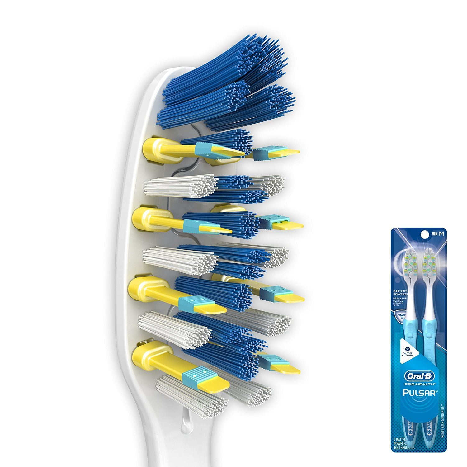 Oral-B Pulsar Expert Clean Battery Powered Toothbrush, Medium, 2 Count