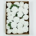 Efavormart 24 Roses | 5" Artificial Foam Rose With Stem And Leaves for ...