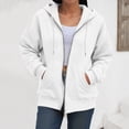 thumbnail image 5 of Towmus Womens Full Zip Up Hoodies Sweatshirts Fall Long Sleeve Casual Sweatshirt Comfy Y2k Tops, 5 of 9