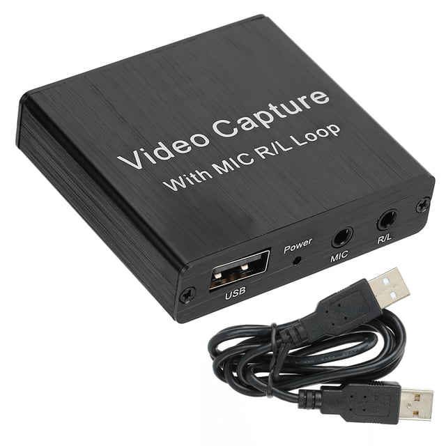 Tarjeta de captura de vídeo USB de alta definición HDMI, micrófono en vivo para caja de grabación OBS 4K