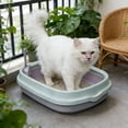 thumbnail image 5 of RKSTN Semi-Enclosed Cat Litter Box Cat Toilet, Splash-Proof Open Cat Litter Box Purple, 5 of 5
