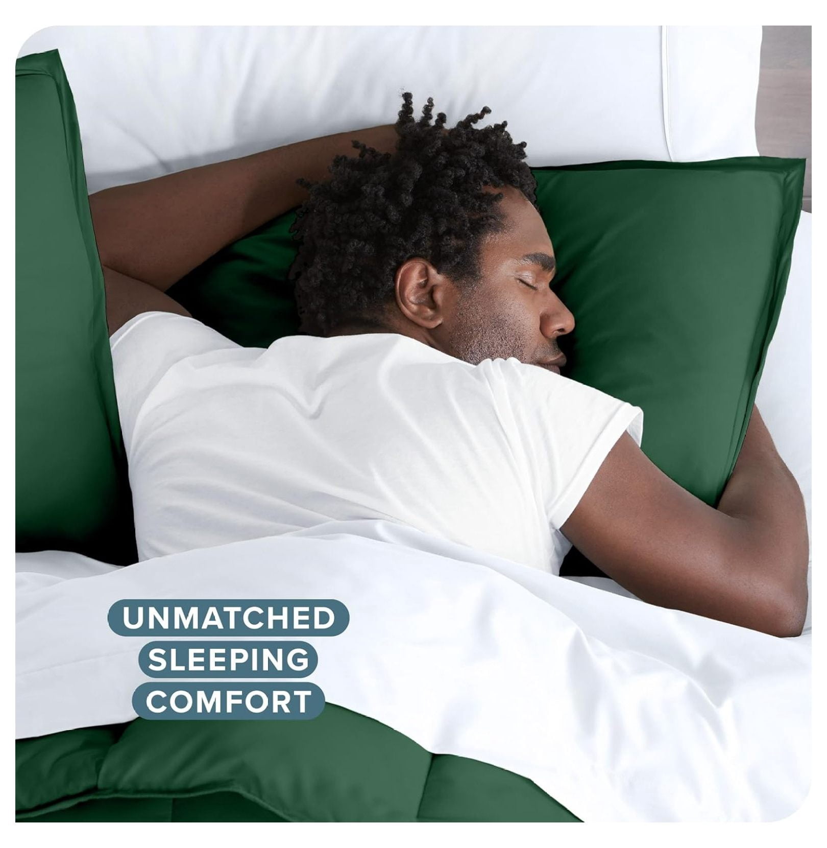 Bedding Duvet Cover Full Size - Premium 1800 Super Soft Collection - Lightweight, Cooling - Soft Breathable Bedding Duvet Cover (Full, Forest Green)